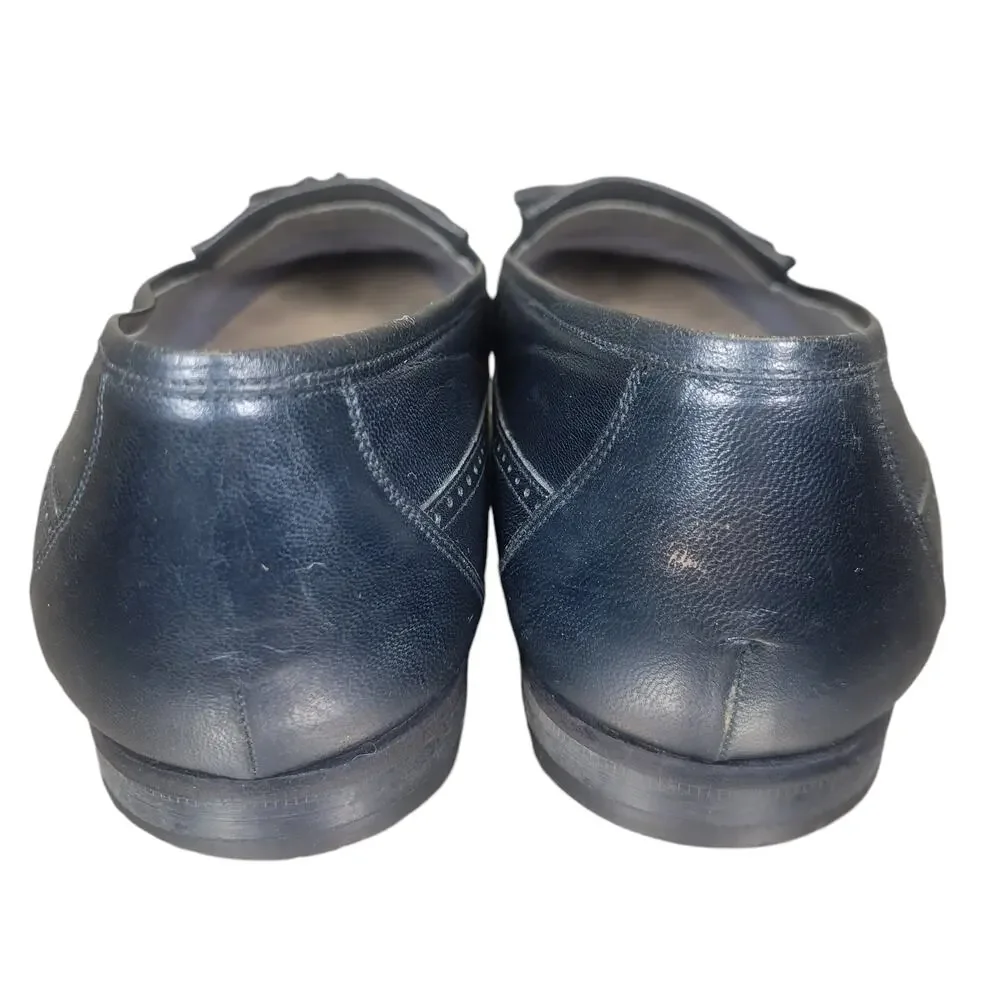 Designer Collection‎ by Florshein Blue Tassel Loafers Men's 10 Made In Spain